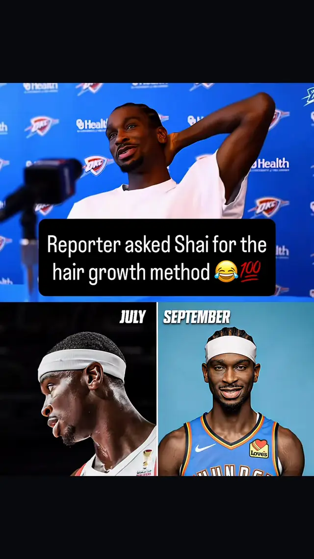 Answered in the most SGA way possible 😭 He really went from a low cut...