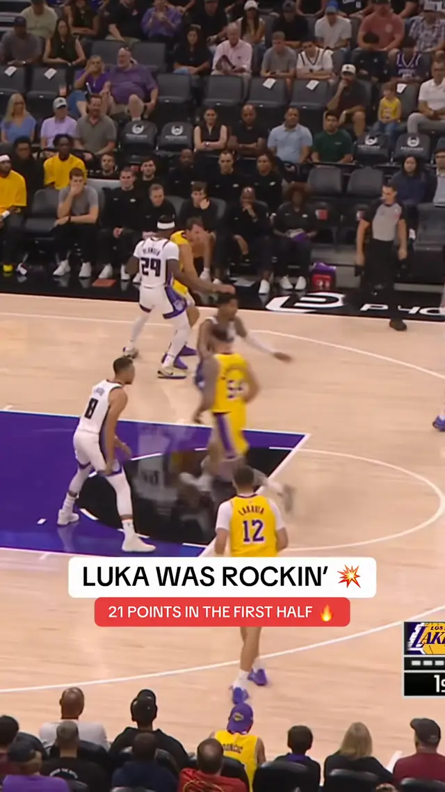 #Luka and the #Lakers are back and he dropped 21 points in the first ...