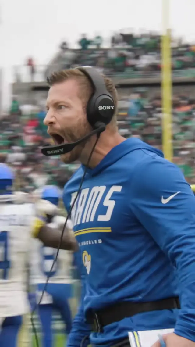 had #SeanMcVay losing his voice 😂 #nfl #losangelesrams #micdup 