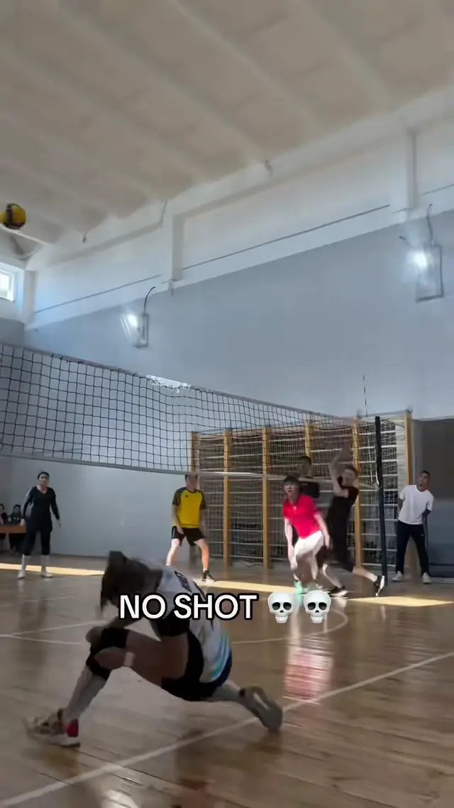 Crazy way to score a point 😭😭 (via kamilazhanyssova/IG) #volleyball #...