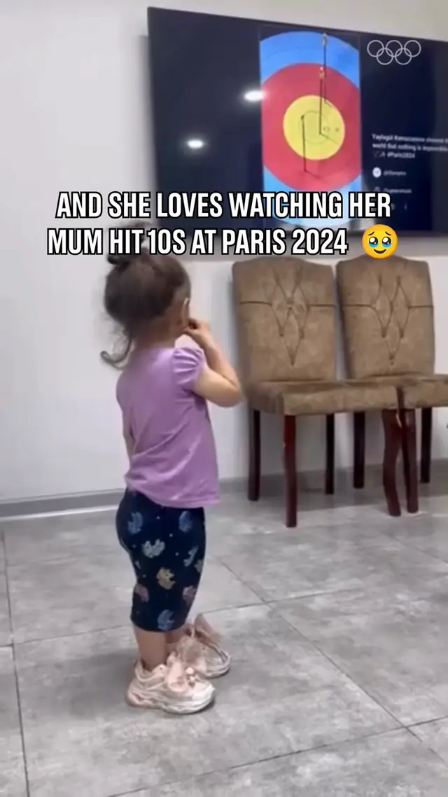 Baby Alifa was right there with her mother Yaylagul Ramazanova at Par...