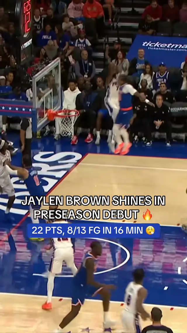 PHILLY JB IS HERE 😤 #nba #sixers #basketball #jaylenbrown #bball 