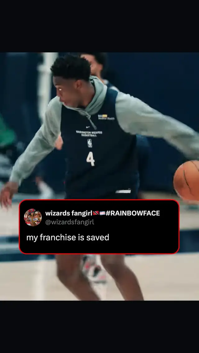 Wizards fans are ready for AJ Dybantsa season 🍿(via @Washington Wizar...