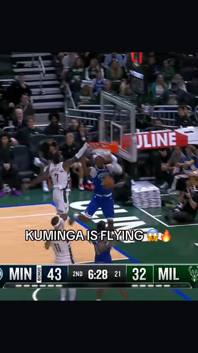 JONATHAN KUMINGA GET UP 🤯 #nba #basketball #bball #dunk #twolves 