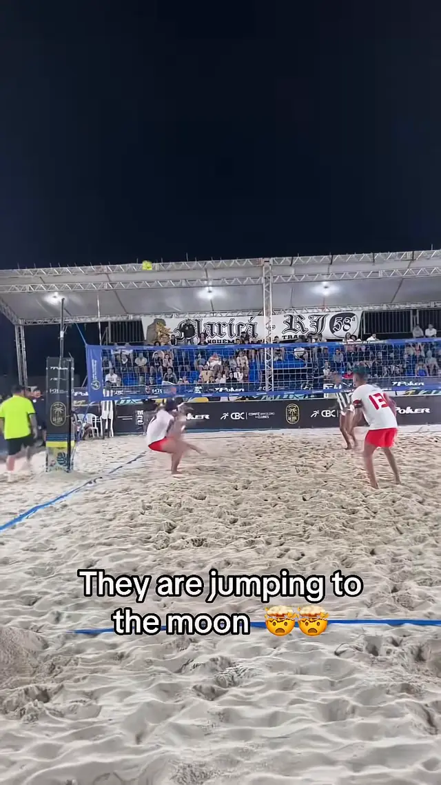Who invented this sport 😅🔥(via resenha_da_areia/IG) #volleyball #socc...