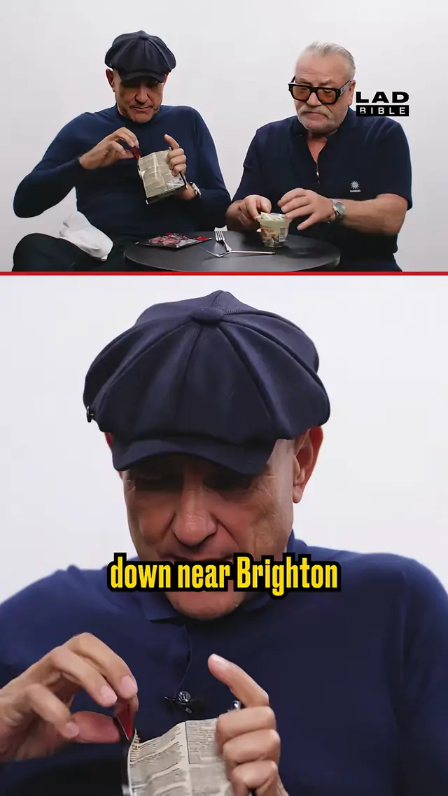 Ray Winstone and Vinnie Jones try jellied eels 🐟 #snackwars #ladbible...