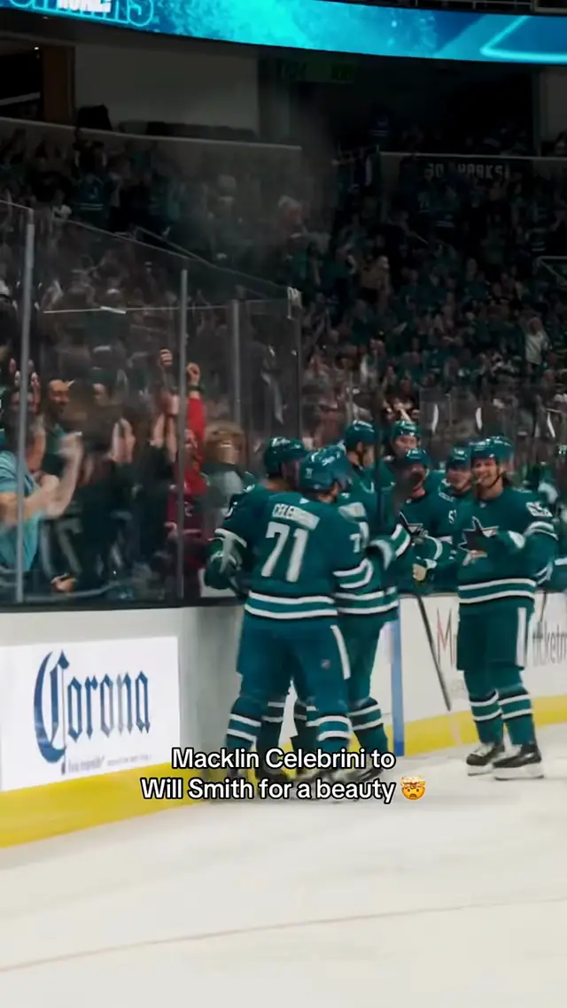 WILLMACK‼️ #NHL #hockey #SanJoseSharks #WillSmith #MacklinCelebrini 
