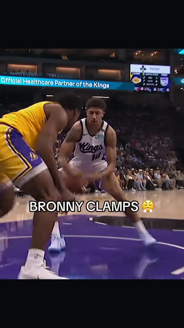 ELITE D FROM BRONNY 🔥🔒 #nba #basketball #defense #bronny #lakers 