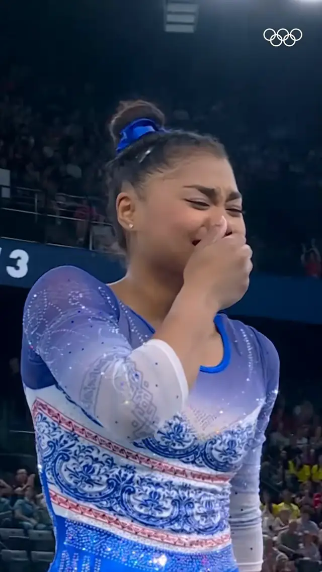 What it means 🥹 Hillary Heron made history at #Paris2024, becoming th...