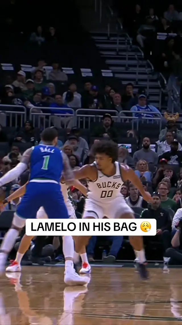 LaMelo stops on a dime to shake defender and sinks the stepback jumpe...