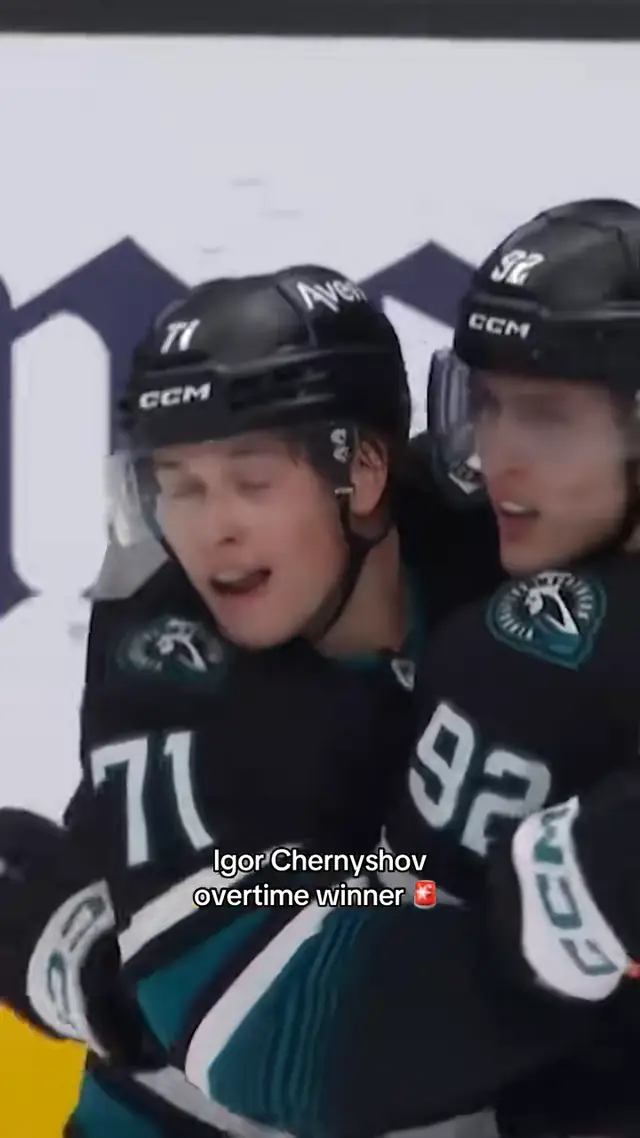 SHARKS STAY UNDEFEATED 🦈 #NHL #SanJoseSharks #MacklinCelebrini #hocke...