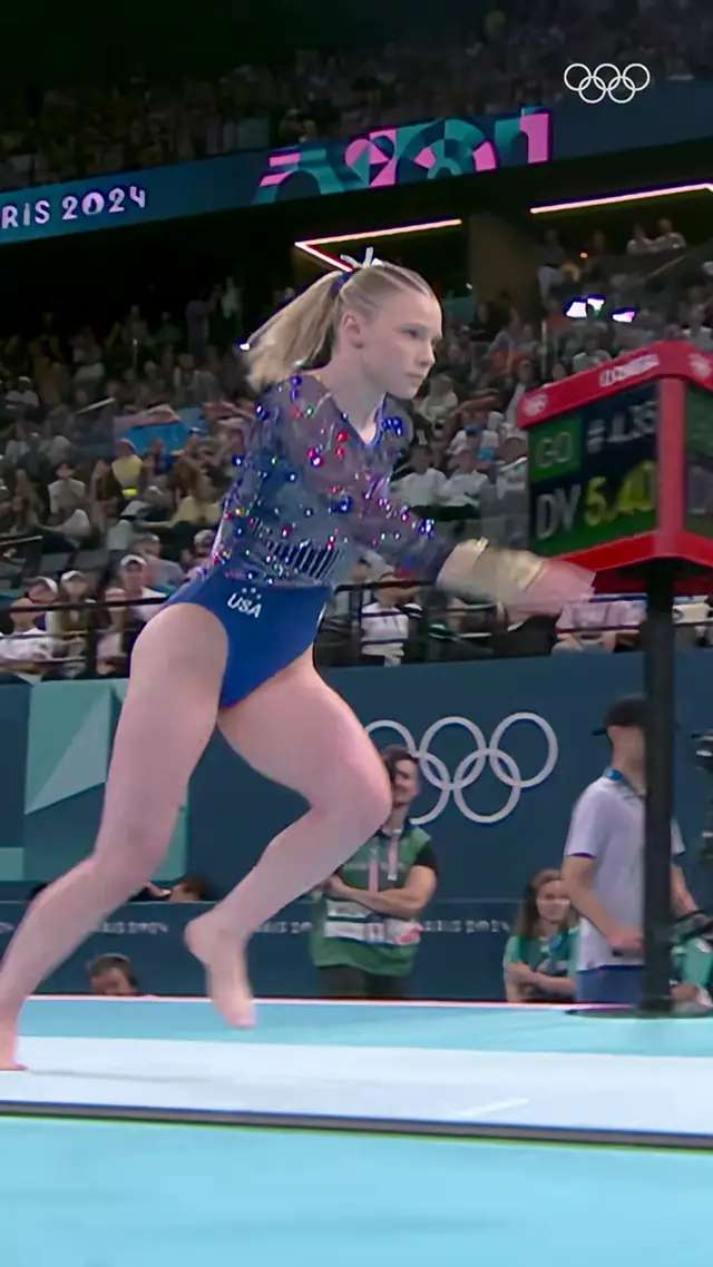 That feeling when you know you nailed it. 🔥 Jade Carey delivered when...
