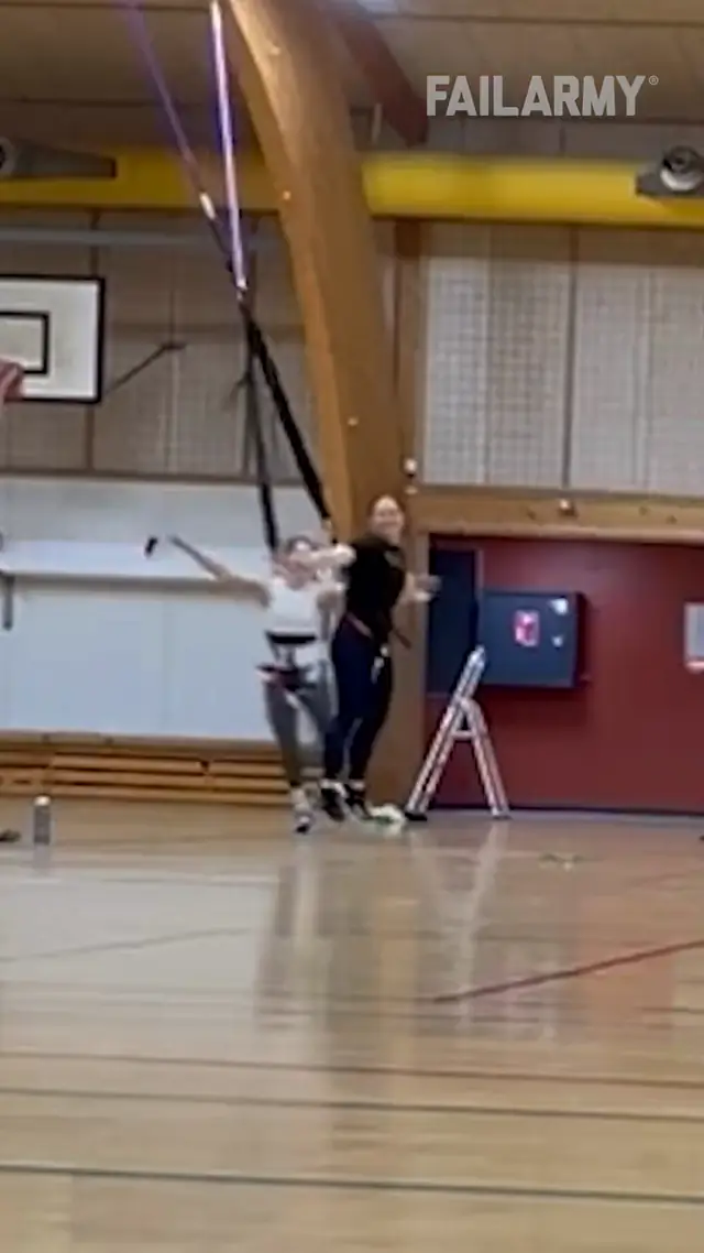 we’re practicing for… something? 😩 🤣  #gymfail #workoutfail #gymhumor...