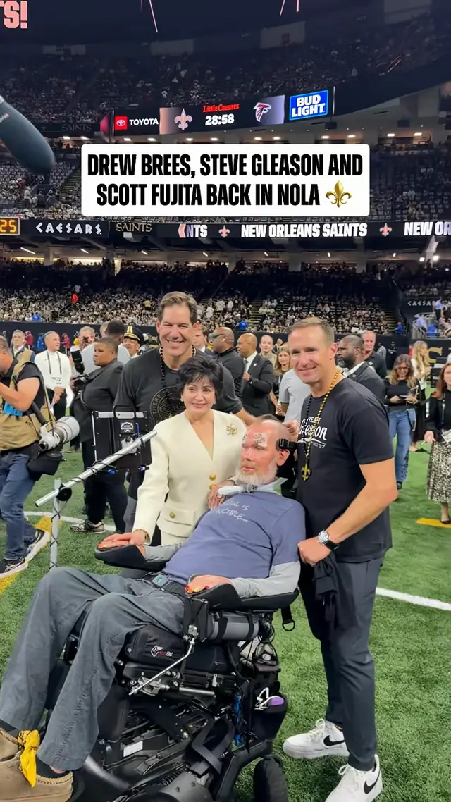 it’s a “domecoming” 🏠 #nfl #neworleanssaints #stevegleason #scottfujita 