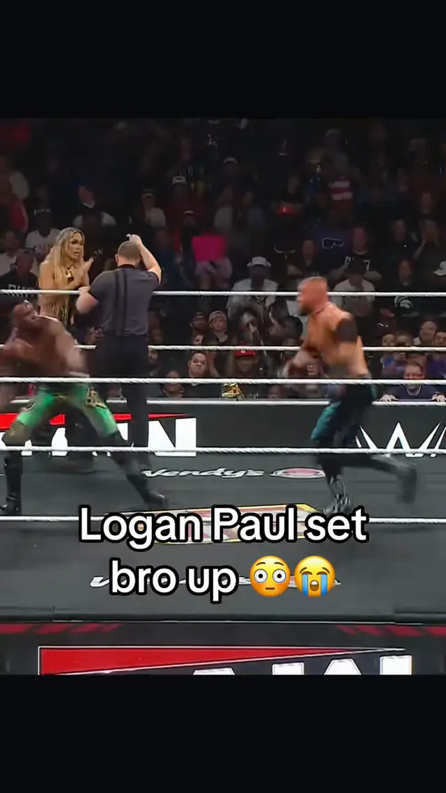 Not how they drew it up 💔 #WWERaw #loganpaul #mondaynightraw #funny #...