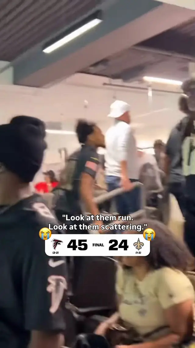 #Atlanta fans were loud and proud of their win in the Superdome 🗣️ (v...