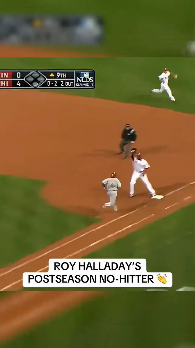 Roy Halladay's Postseason no-hitter is ICONIC 🙌 16 years ago today, D...