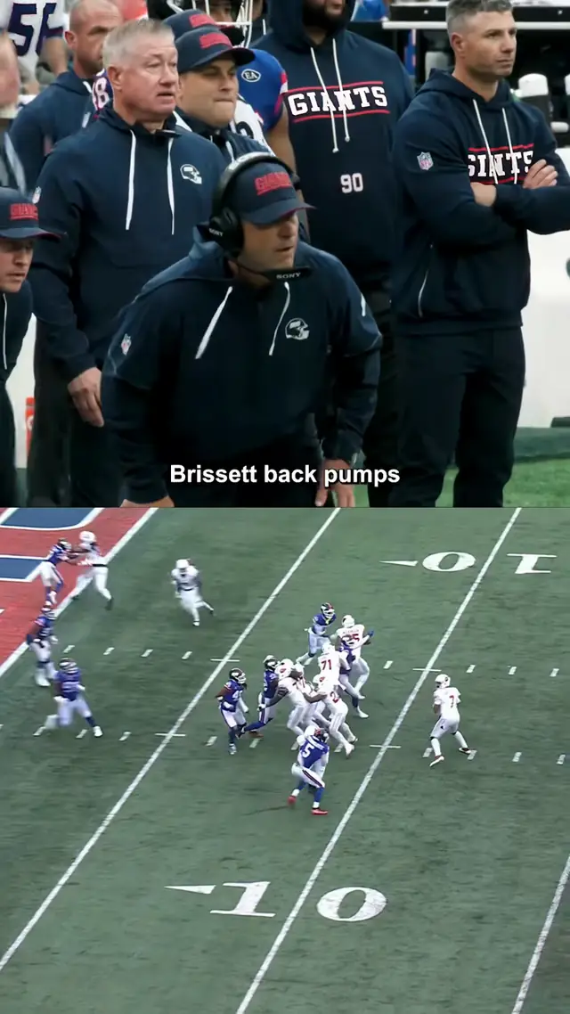 can't seal a game better than that 🔥 #johnharbaugh #newyorkgiants #nf...
