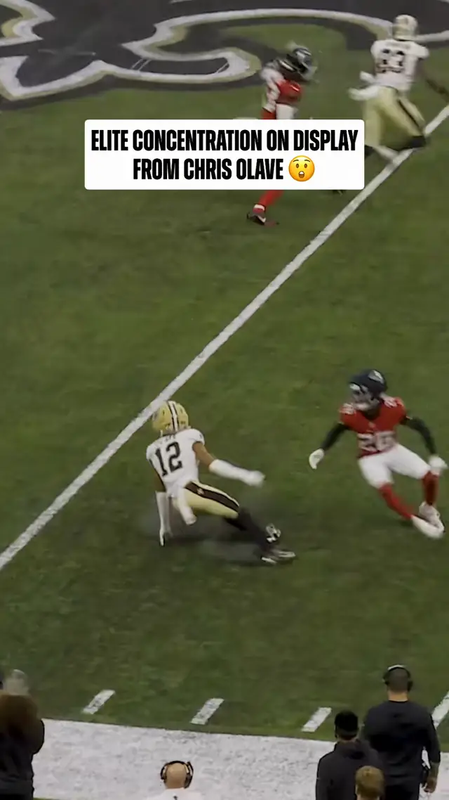 never took his eyes off the ball 😤 #nfl #neworleanssaints #chrisolave...