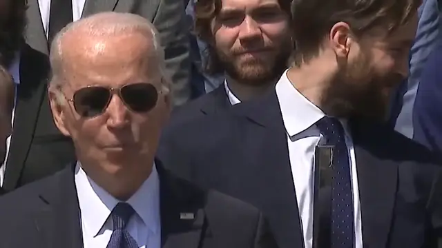 NHL Player Laughs Hysterically at Biden's Latest Gaffe